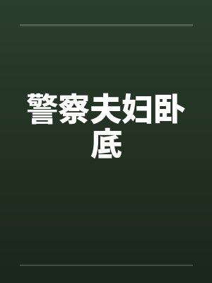 警察夫妇卧底封面